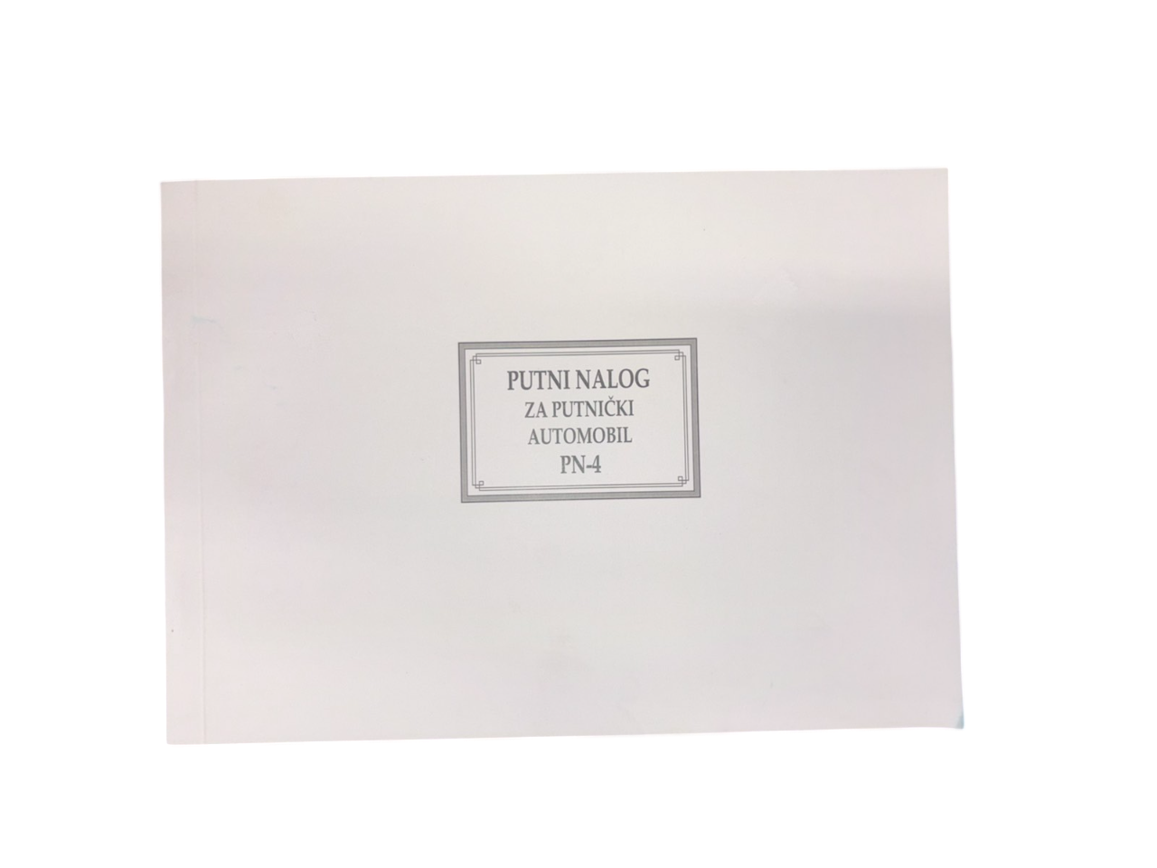 Putni nalog za putnički automobil PN-4