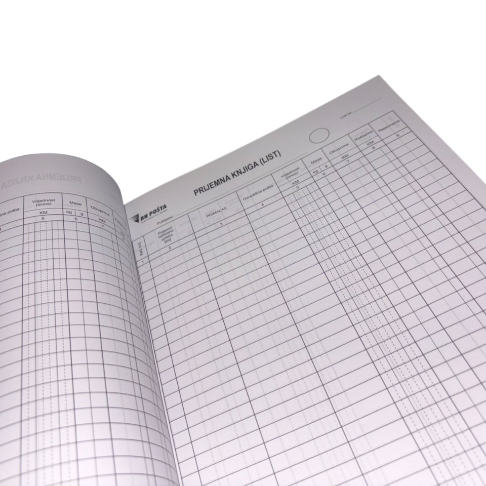 Prijemna knjiga A4