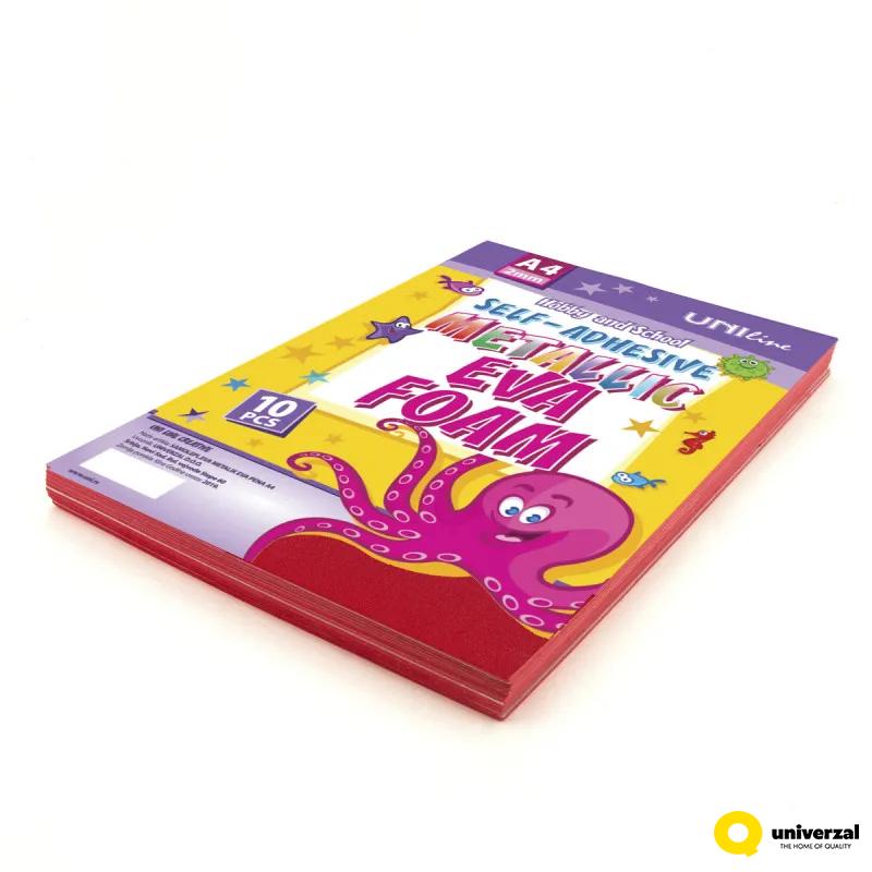 Dekorativna samoljepljiva guma A4 Crvena Metallic 10/1