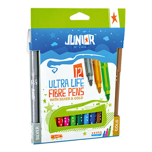 Flomaster Junior 12KL Zlatni + Srebreni