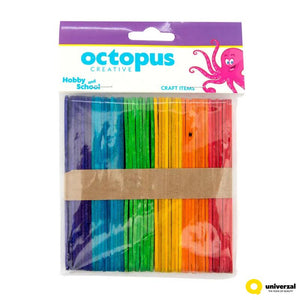 Štapići dekorativni drveni u boji 50/1 114x10x2mm Octopus