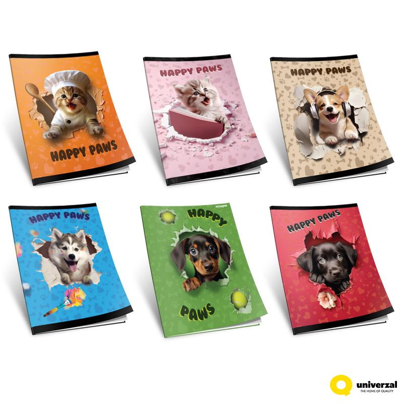 Sveska A4 Dikto 52L Happy Paws 80gr Octopus
