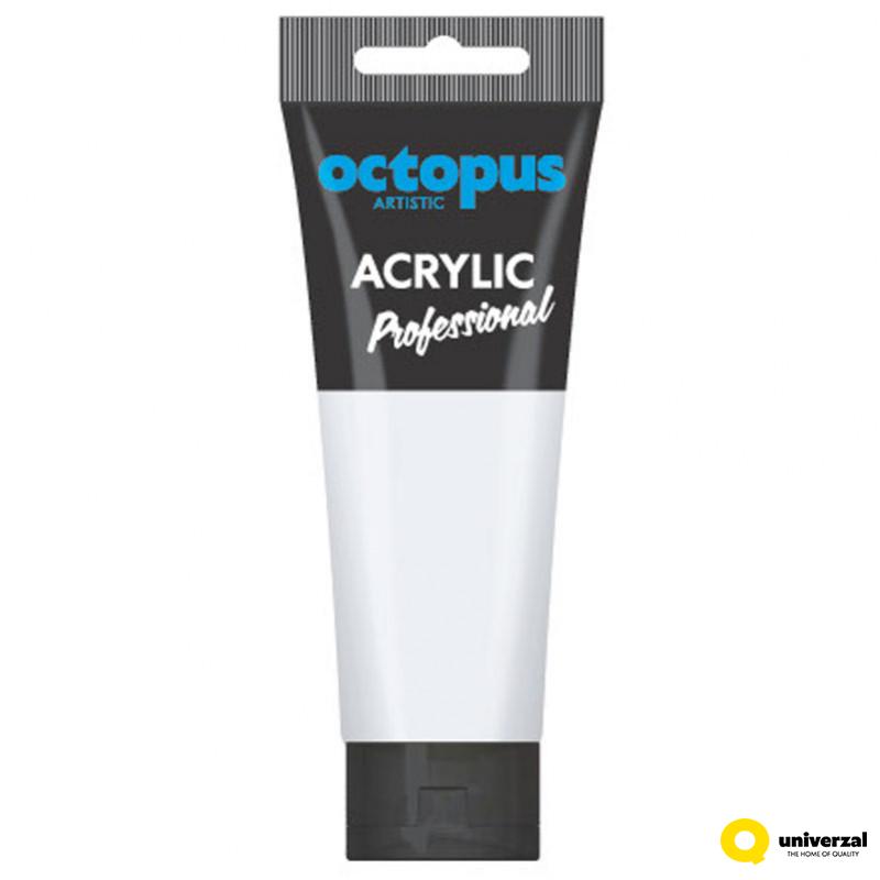 Akrilna boja Octopus professional 75ml Titanium White