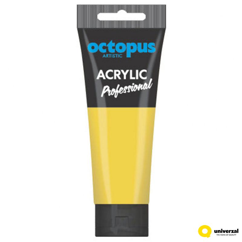 Akrilna boja Octopus professional 75ml - Lemon yellow