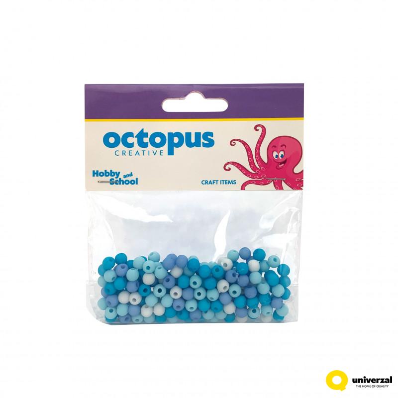 Dekorativne perle plave 6mm 160kom. Octopus