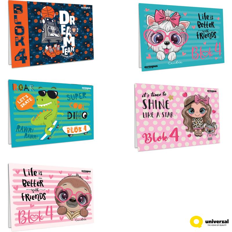 Blok za crtanje br.4 Octopus