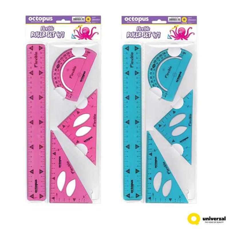 Set geometrijski 4/1 flexible Octopus