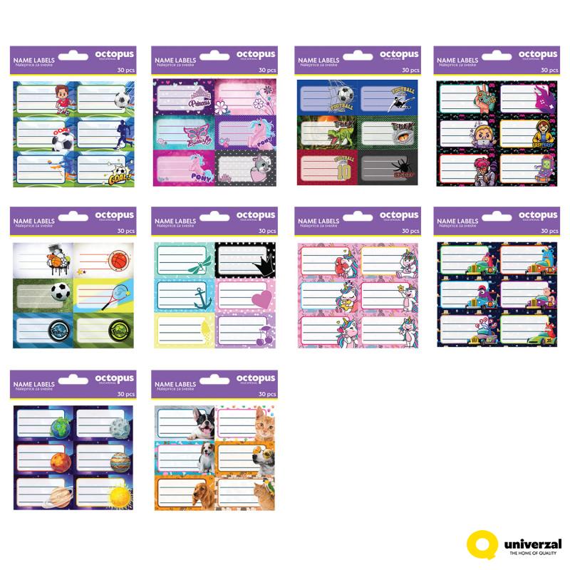 Naljepnice za sveske 30/1 Octopus