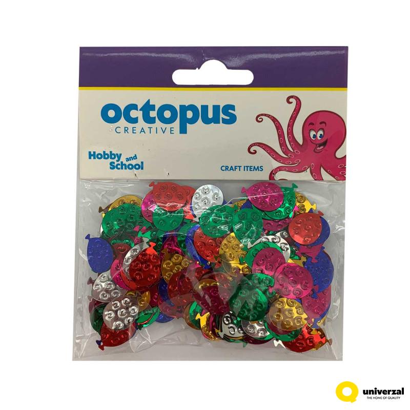 Dekorativne konfete baloni 11x15mm 14gr. Octopus