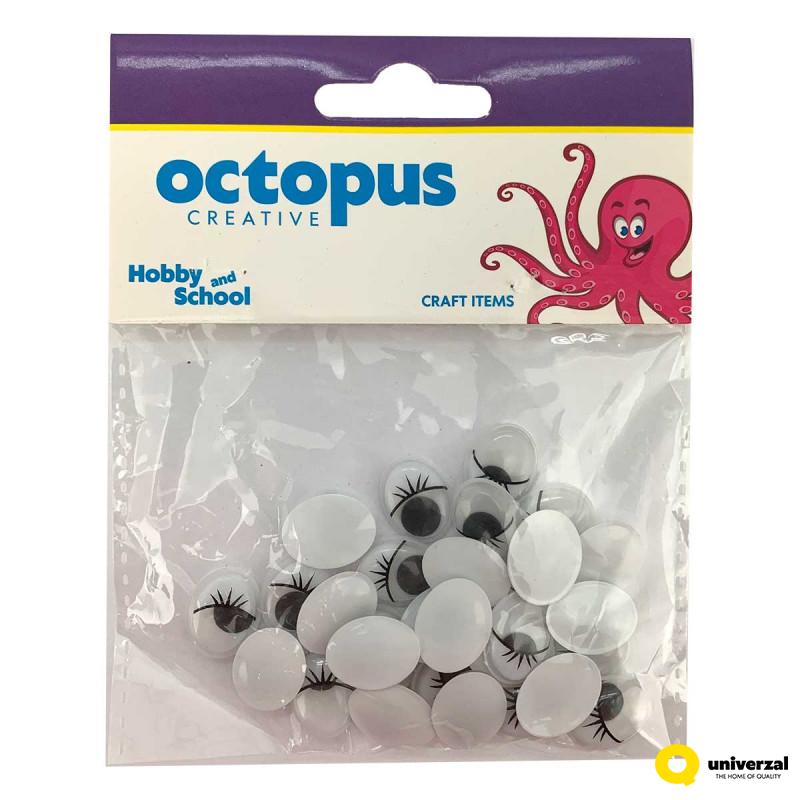 Dekorativne oči ovalne 12x15 30kom.