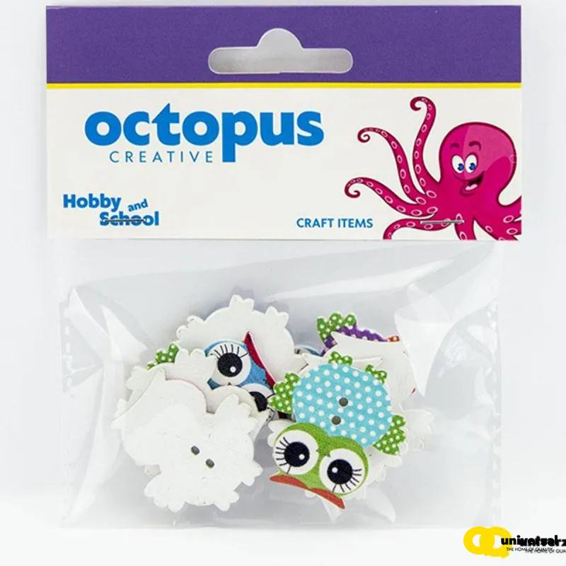 Dekorativne sove od drveta 32x32mm 8/1 Octopus