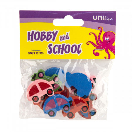 Dekorativni autići od drveta 35x22mm 10 kom