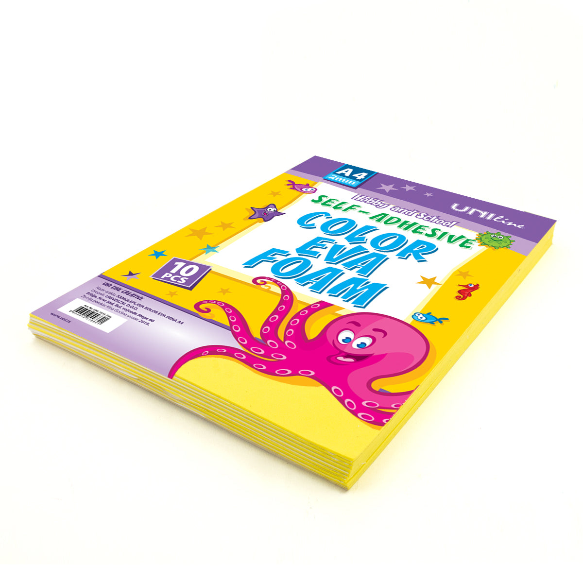 Dekorativna guma A4 Žuta