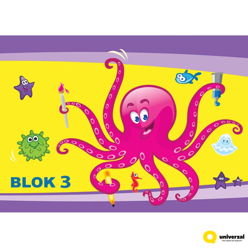 Blok za crtanje br.3 Octopus
